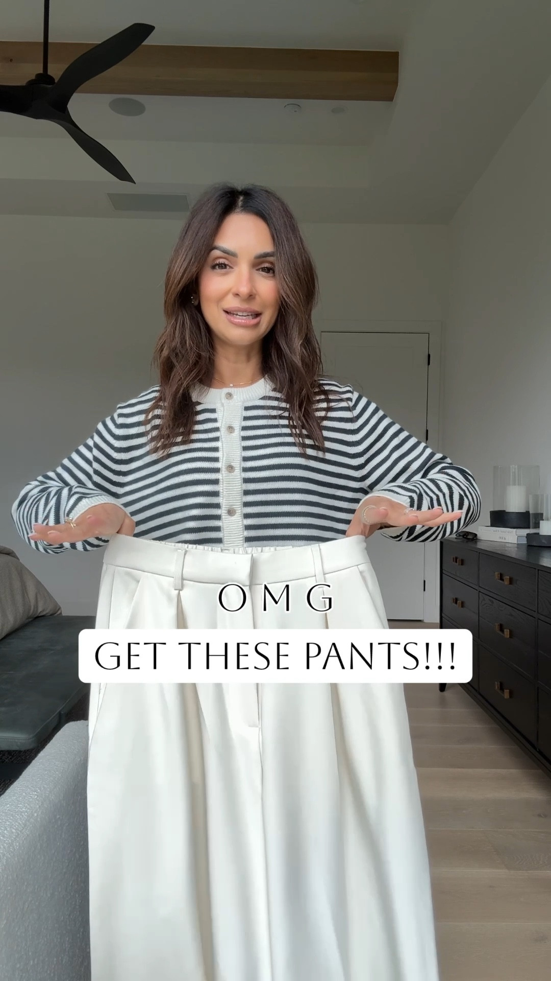 I could NOT get over these palazzo style trouser pants- from amazon!!! I did the beige in xs short inseam for reference. Also did an xs in this cardigan, I absolutely love the more cropped look of it! 

#LTKootd #LTKmomlife #LTKgrwm