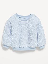 Unisex Drop-Shoulder Sherpa Sweater for Baby | Old Navy (US)