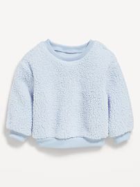 Unisex Drop-Shoulder Sherpa Sweater for Baby | Old Navy (US)