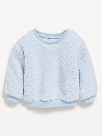 Unisex Drop-Shoulder Sherpa Sweater for Baby | Old Navy (US)