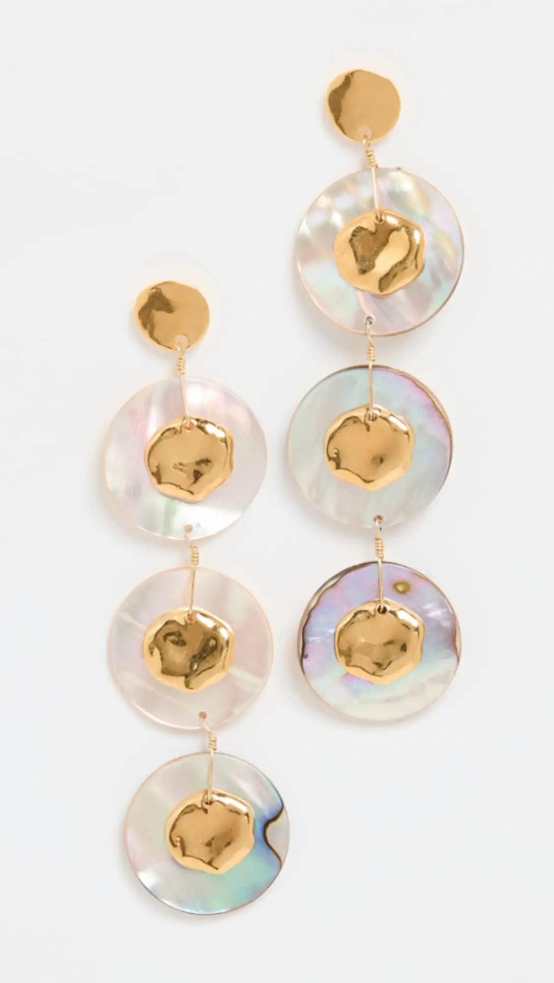 Abalone Coin Earrings | Shopbop