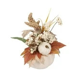 Kedshhgu Thanksgiving Pumpkin Plant Desktop White Decoration Exquisite Plastic Dining Table Decor... | Walmart (US)