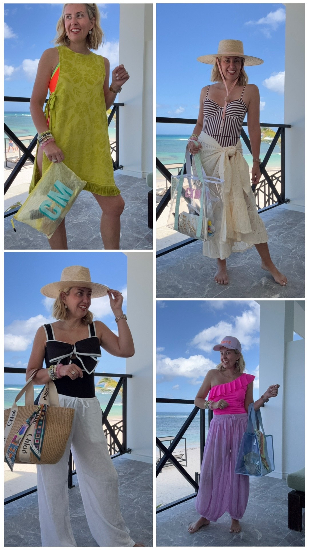 Obsessing over these coverups I brought on my trip! I’m already dreaming of the ways to mix and match them with ALL of my suits. 
All coverups/pants - xs 
Boden swim - 34B
Pink one shoulder - 6
Bow & Neon suit - small
Hats - m/l
Boden Code - XCRM 15% off new styles
Sunshine Tienda - mixandmatch 15%
Sprinkled with Pink - catherine10 10%
Allie + Bess - Catherine20 20%


#LTKOver40 #LTKSeasonal #LTKTravel