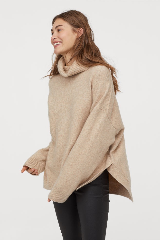 Knit Cowl-neck Sweater | H&M (US + CA)