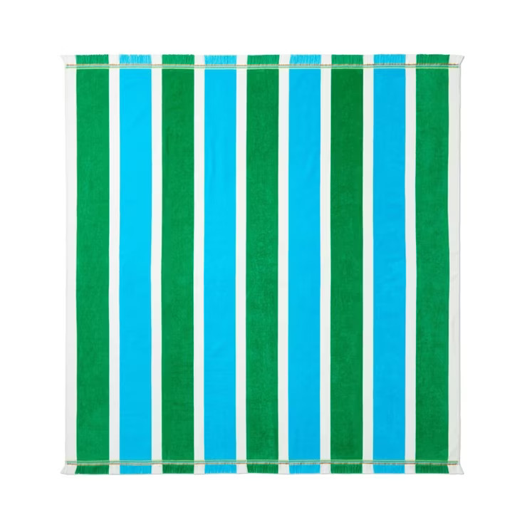 Striped 2 Person Beach Towel Green - Tabitha Brown for Target | Target