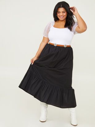 Claire Maxi Skirt in Black | Arula | Arula
