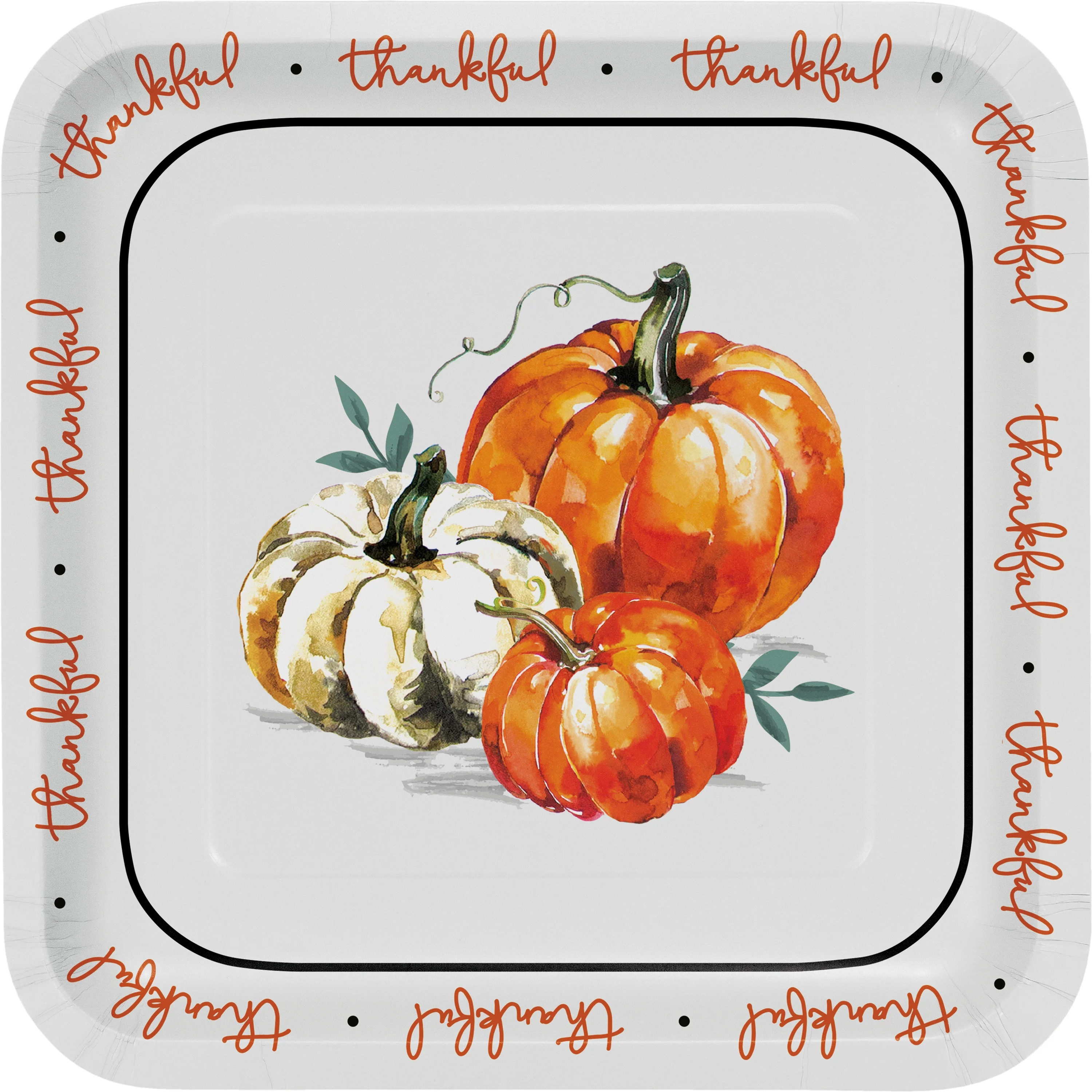 Way to Celebrate Farmhouse Thanksgiving Paper Plates, 10 ct | Walmart (US)