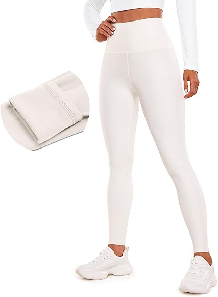 CRZ YOGA Thermal Fleece Lined Leggings Women 28'' - Winter Warm Workout Hiking Pants High Waisted... | Amazon (US)