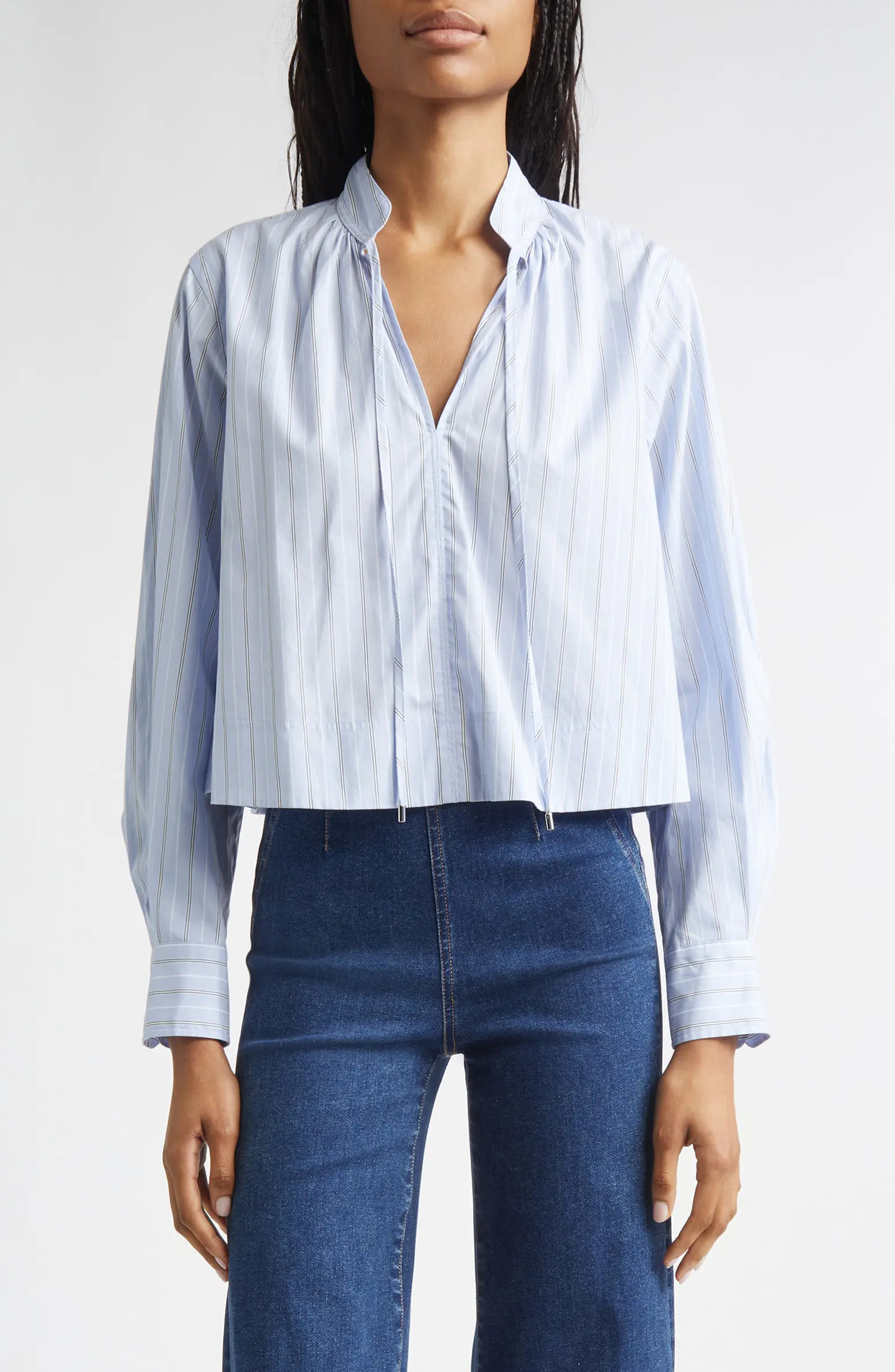 Kaits Stripe Crop Cotton Top | Nordstrom
