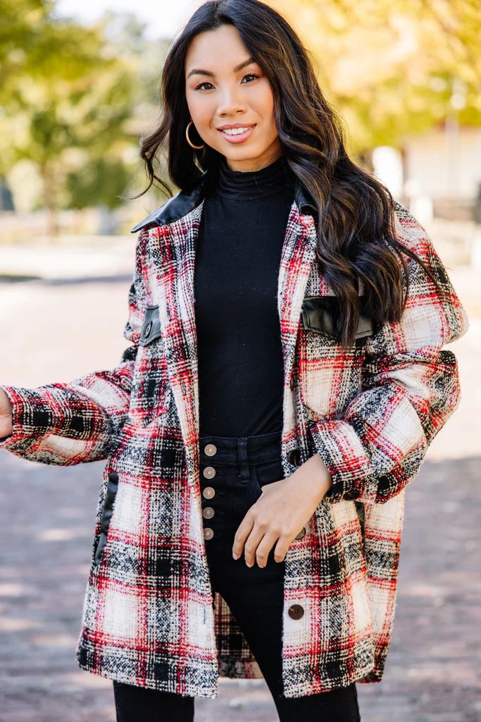 All The Options Red Plaid Shacket | The Mint Julep Boutique