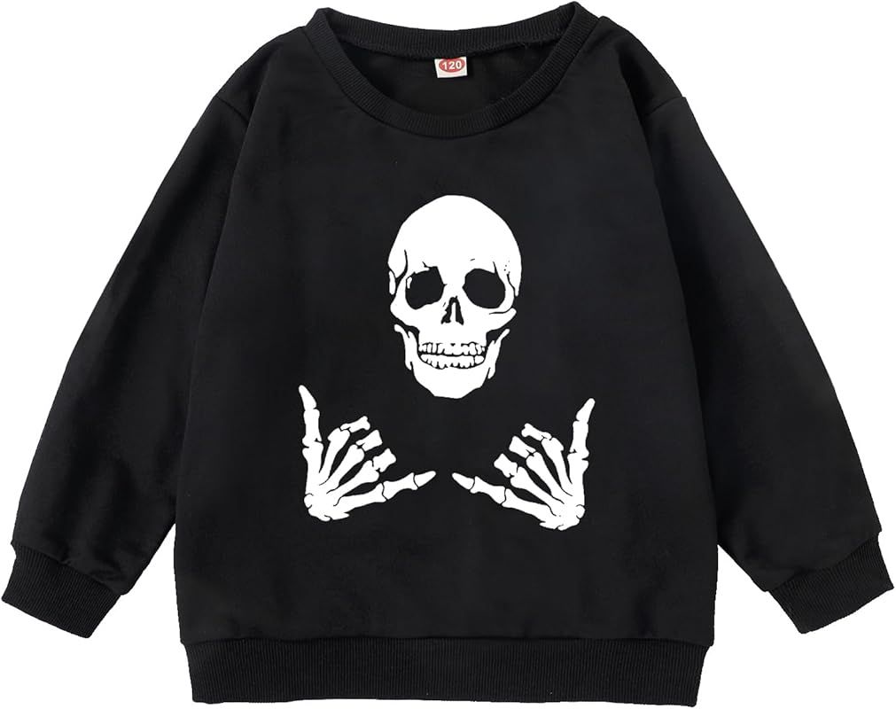 ZXIIYNU Toddler Boys Halloween Sweatshirt | Amazon (US)