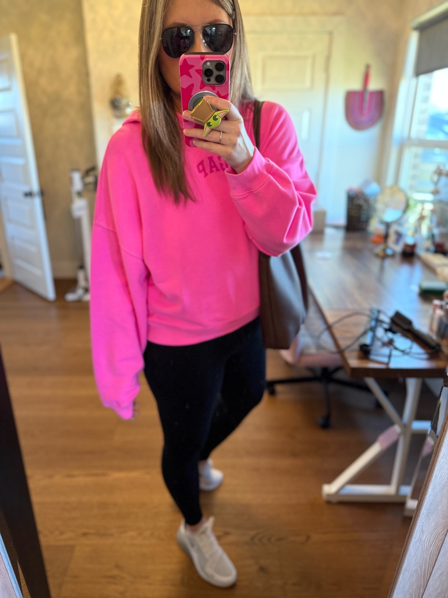 Channeling spring with this hot pink hoodie 💞

#LTKStyleTip #LTKFindsUnder50 #LTKMidsize