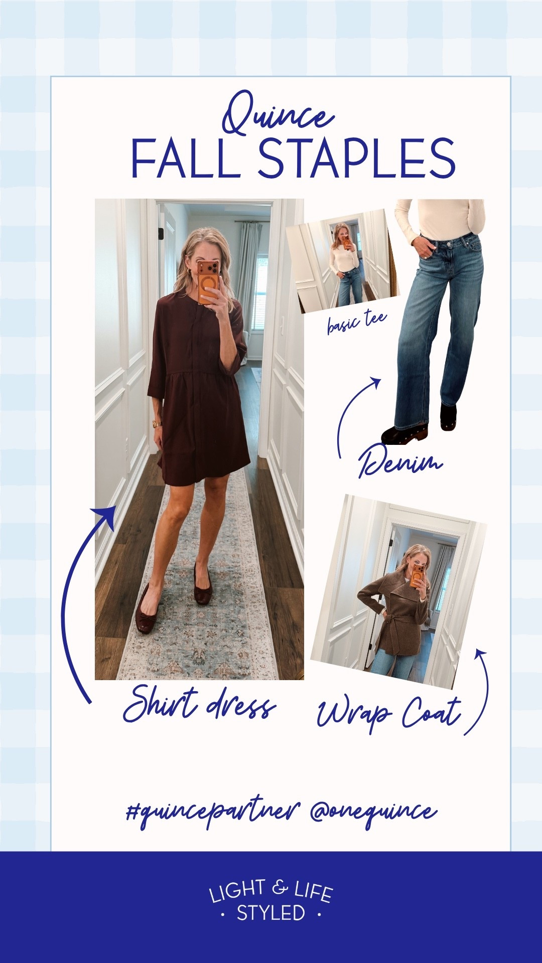 FALL STYLE AT 50!! The staples I’m wearing on repeat. Partnering with Quince to share my fall wardrobe staples: everyday denim, elevated basics, a classic button-down easy fall dress + a gorgeous wrap jacket that feels like a true forever piece. Comment FALL and I’ll send you all the links that I have linked up in my LTK.

If you love classic fall style, timeless wardrobe staples, affordable luxury and effortless style over 40 & 50, these are GOOD.

@Quince  #quincepartner

#LTKmomlife