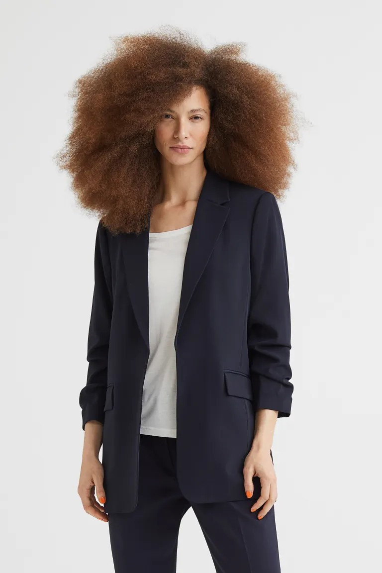 Gathered-sleeve Jacket | H&M (US + CA)