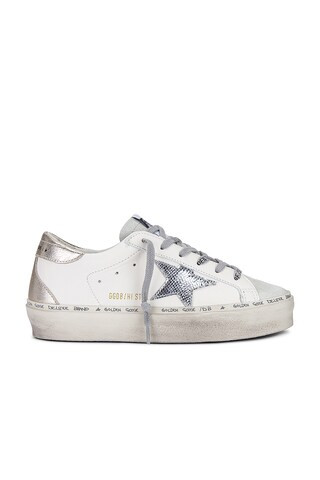 Golden Goose Hi Star Sneaker in White, Ice, Silver, & Platinum from Revolve.com | Revolve Clothing (Global)