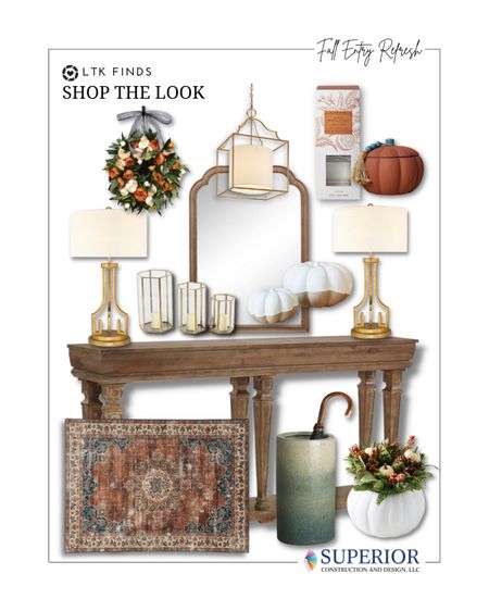 Nothing says “welcome” like a welcoming entryway. Here are my favorite picks to refresh your entry: a soft and durable washable rug, gorgeous glazed umbrella stand, fun pumpkins in ceramic and terracotta, and a wreath to add a touch of seasonal color.

#LTKsalealert #LTKSeasonal #LTKhome