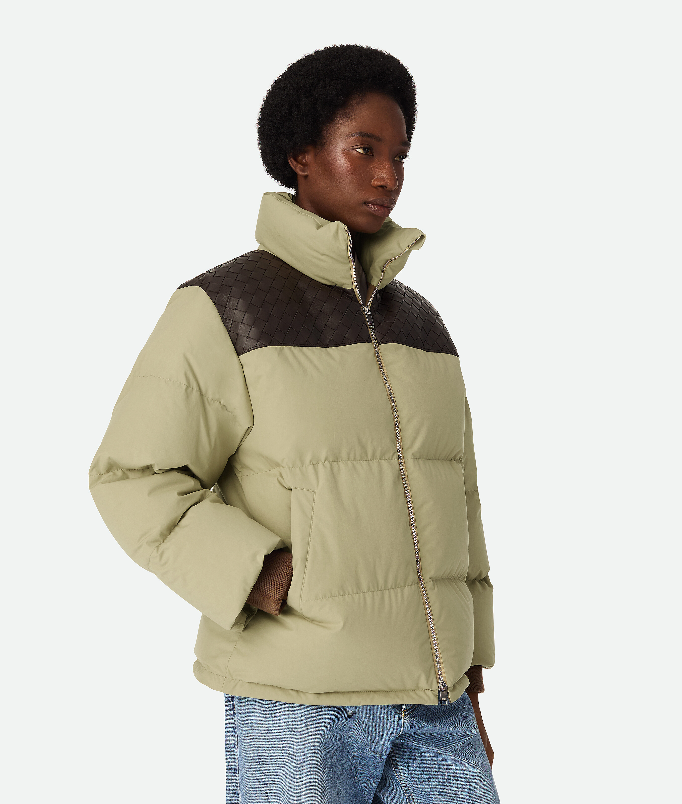 Frosted Poplin Puffer Jacket - Bottega Veneta | Bottega Veneta