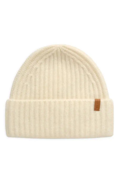 Vince Boiled Cashmere Chunky Rib Beanie in 065Hwt at Nordstrom | Nordstrom