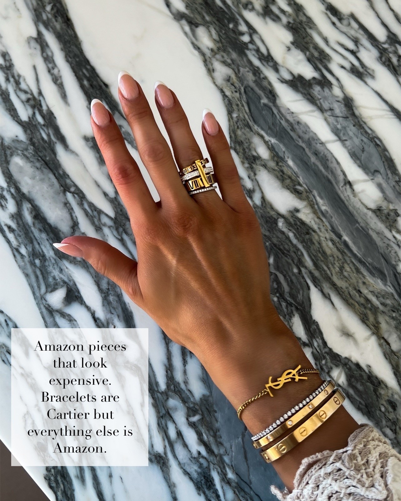 The designer inspired pieces I recommend buying! Save vs splurge
Amazon Cartier inspired watch 



#LTKOver40 #LTKWorkwear #LTKootd