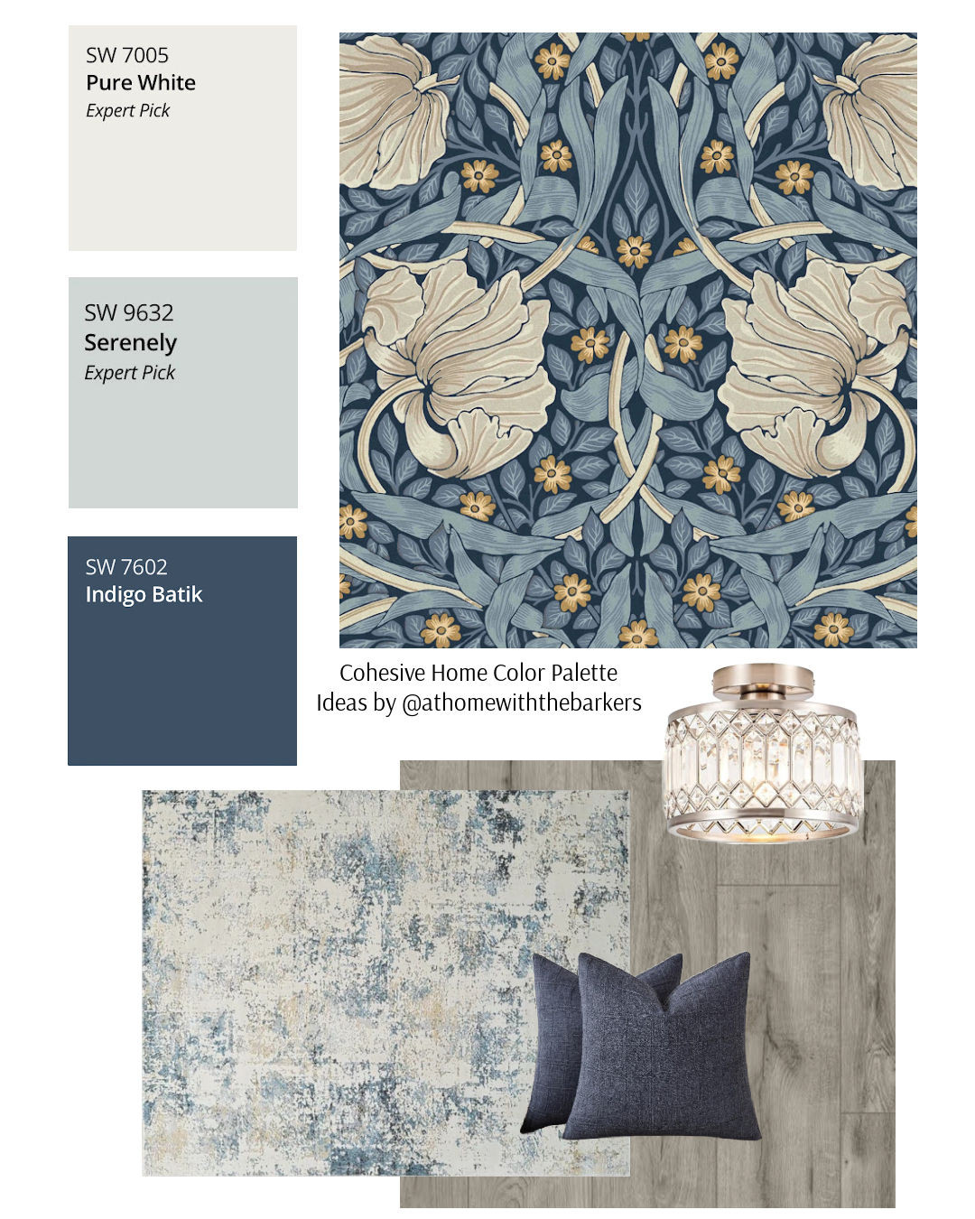 Gray floors and blue home decor 

 #LTKHome #LTKSaleAlert