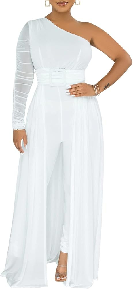 chicyes One Piece Jumpsuits Rompers, Long Sleeve, Sleeveless, Plus Size
        Women's, Sexy, Dr... | Amazon (US)