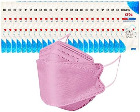 HINCINK (Pack of 20) KF94 Black Face Mask Individually Packaged Unisex, 4-Layer Filters Breathabl... | Amazon (US)