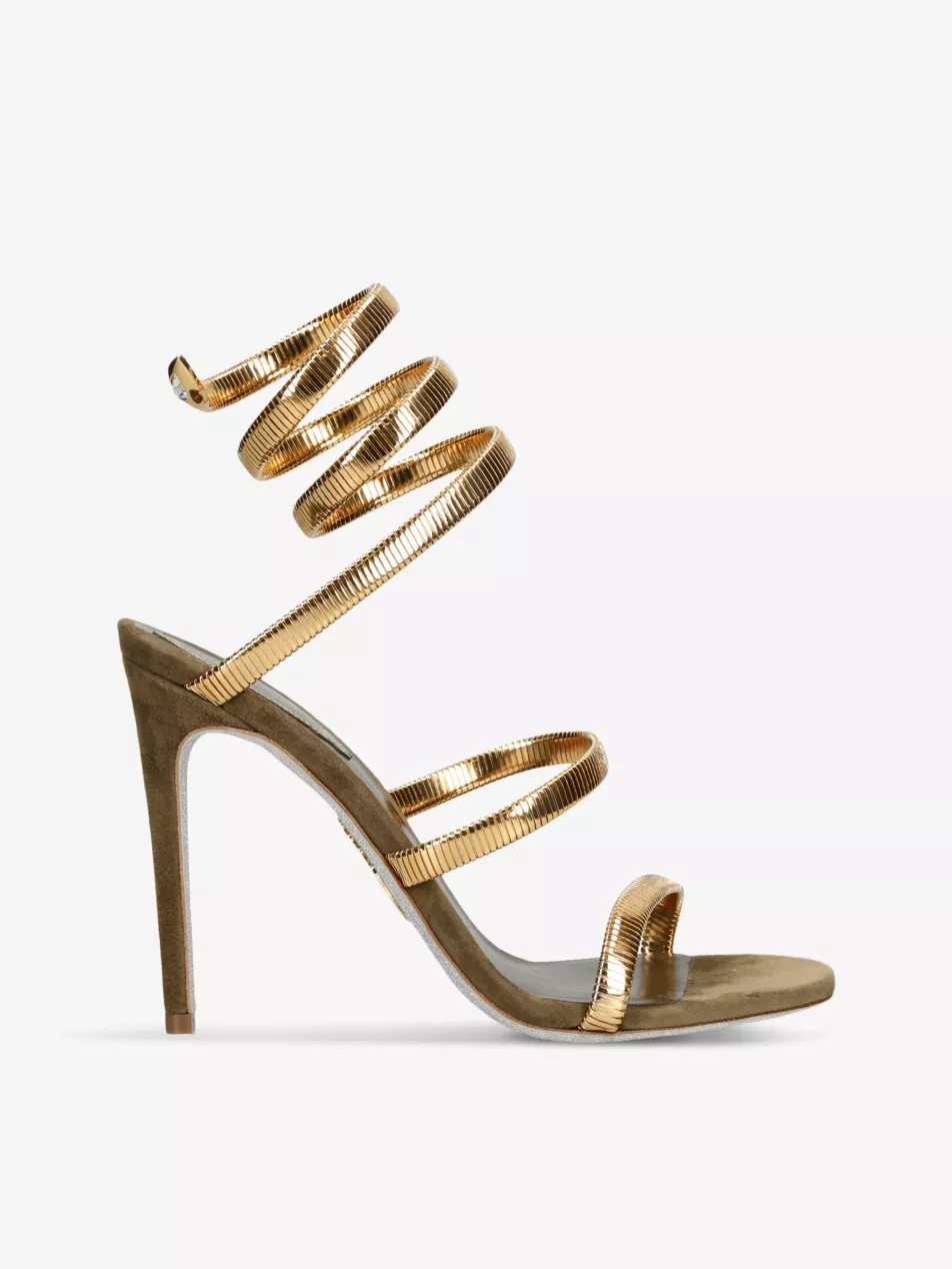 Juniper 105 coiled-strap leather heeled sandals | Selfridges