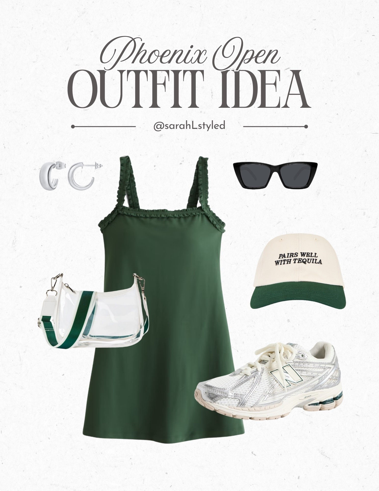 Phoenix open outfit idea, casual walk outfit, golf tournament outfit idea, waste manager outfit, green athletic dress, active wear 

#LTKSaleAlert #LTKfitnessgoals #LTKActive