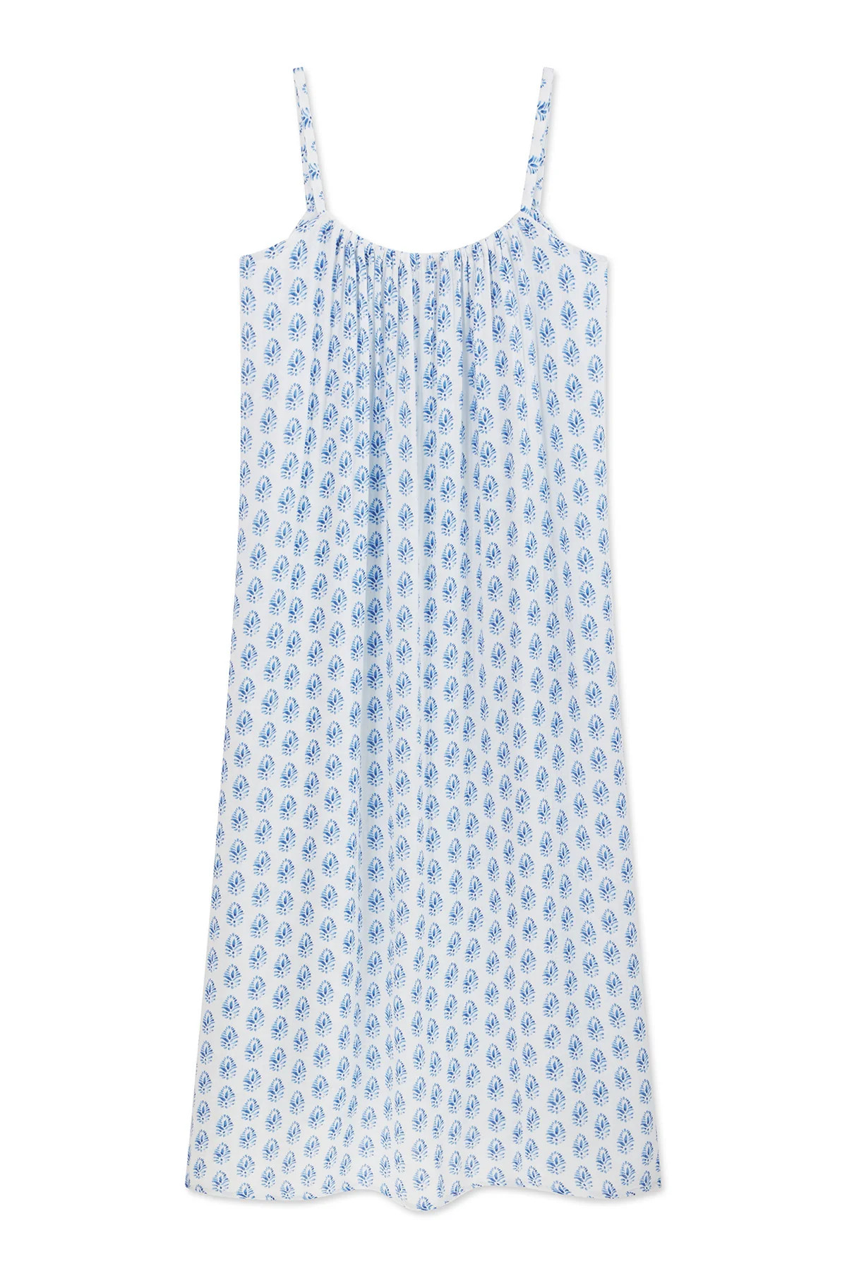 Capri Scoop Back Cover-Up in Carolina Blue Batik | Lake Pajamas