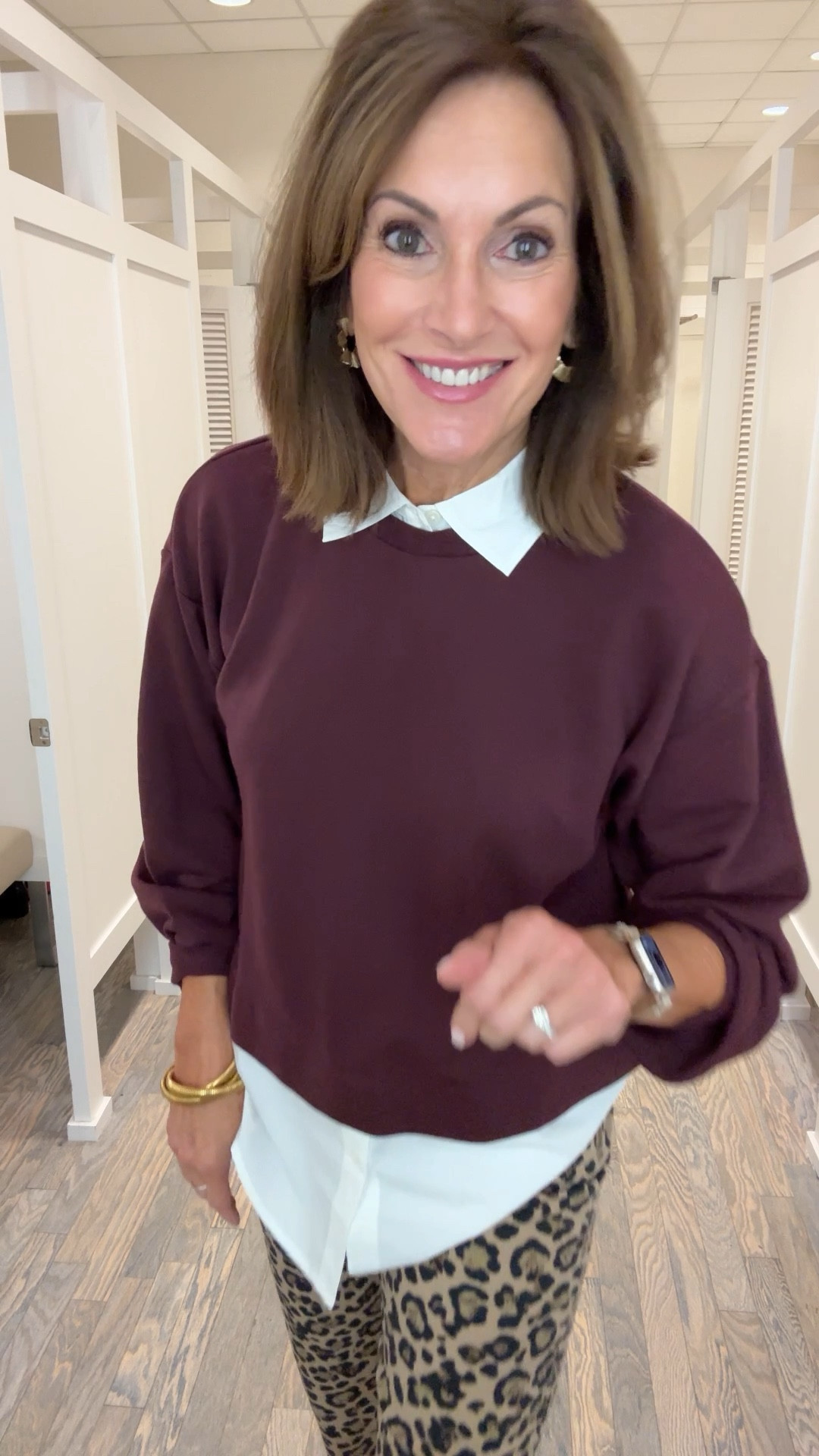 Leopard Pants - size 10 ( I ordered size 8)
Mixed media top - L
Cowgirl boots - 10

Bracelet and paperclip necklace discount - anniek20

Workwear style
Fall outfit 

#LTKVideo #LTKShoeCrush #LTKStyleTip