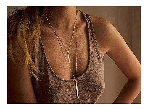 Dcfywl731 Punk Simple Style Gold/Silver Plated Lightning Long Exaggerated Square Geometric Stick ... | Amazon (US)