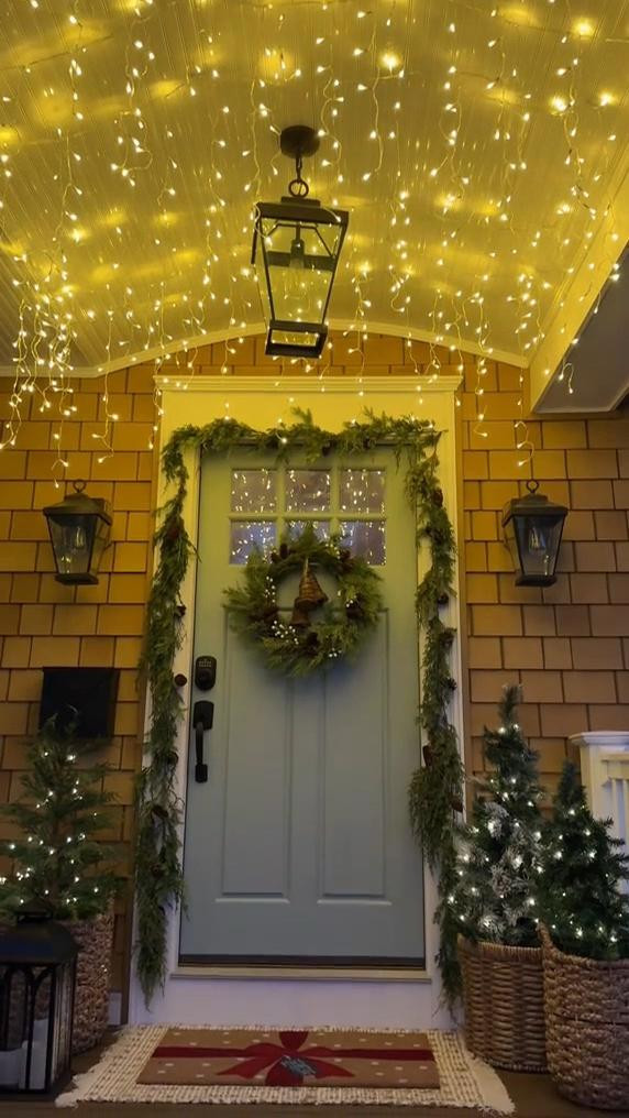 The best icicle lights to light up your porch for the holidays! 

#holidaydecor #lights #iciclelights 

#LTKHoliday #LTKSeasonal