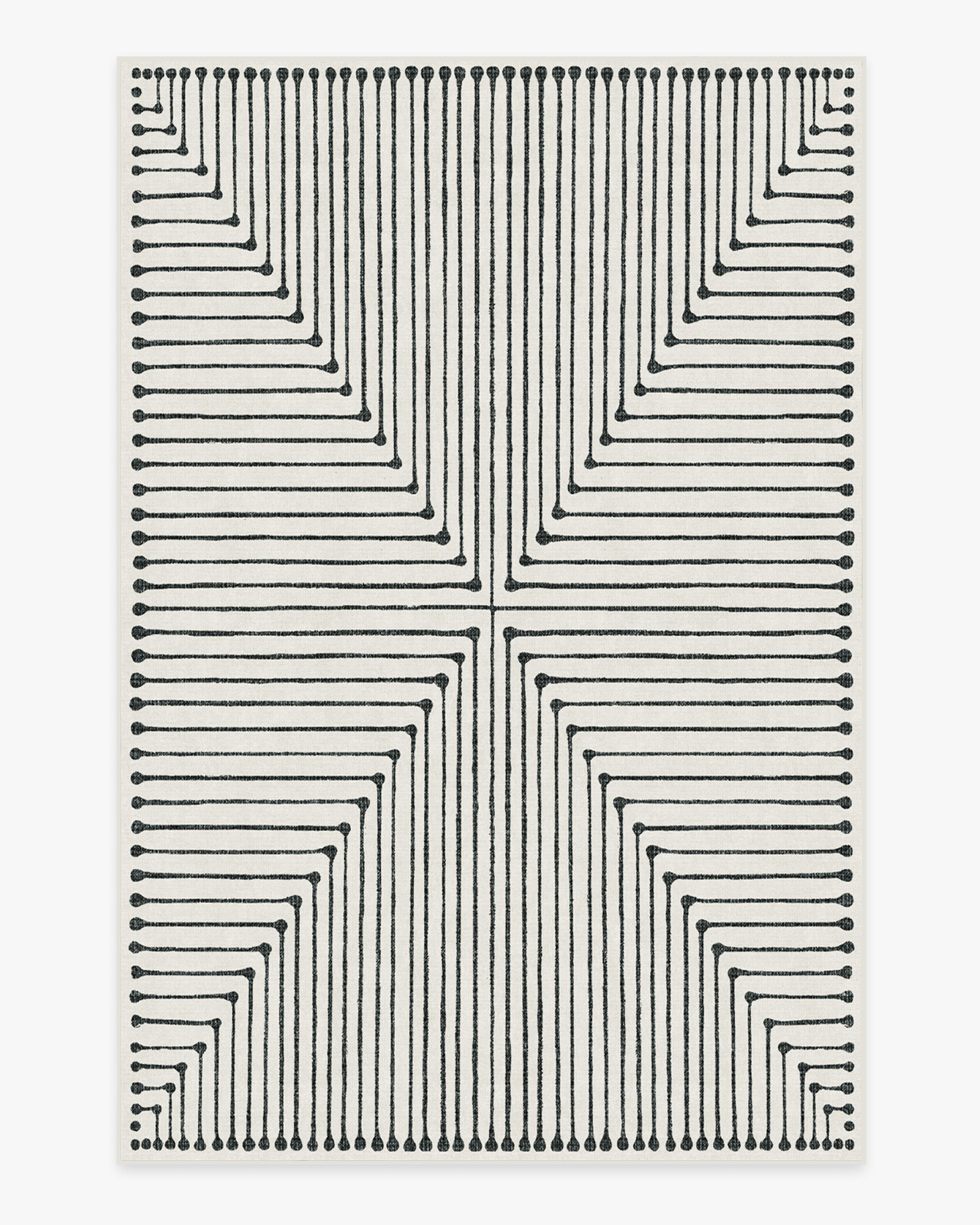 Jonathan Adler Inkdrop Black & Ivory Rug | Ruggable