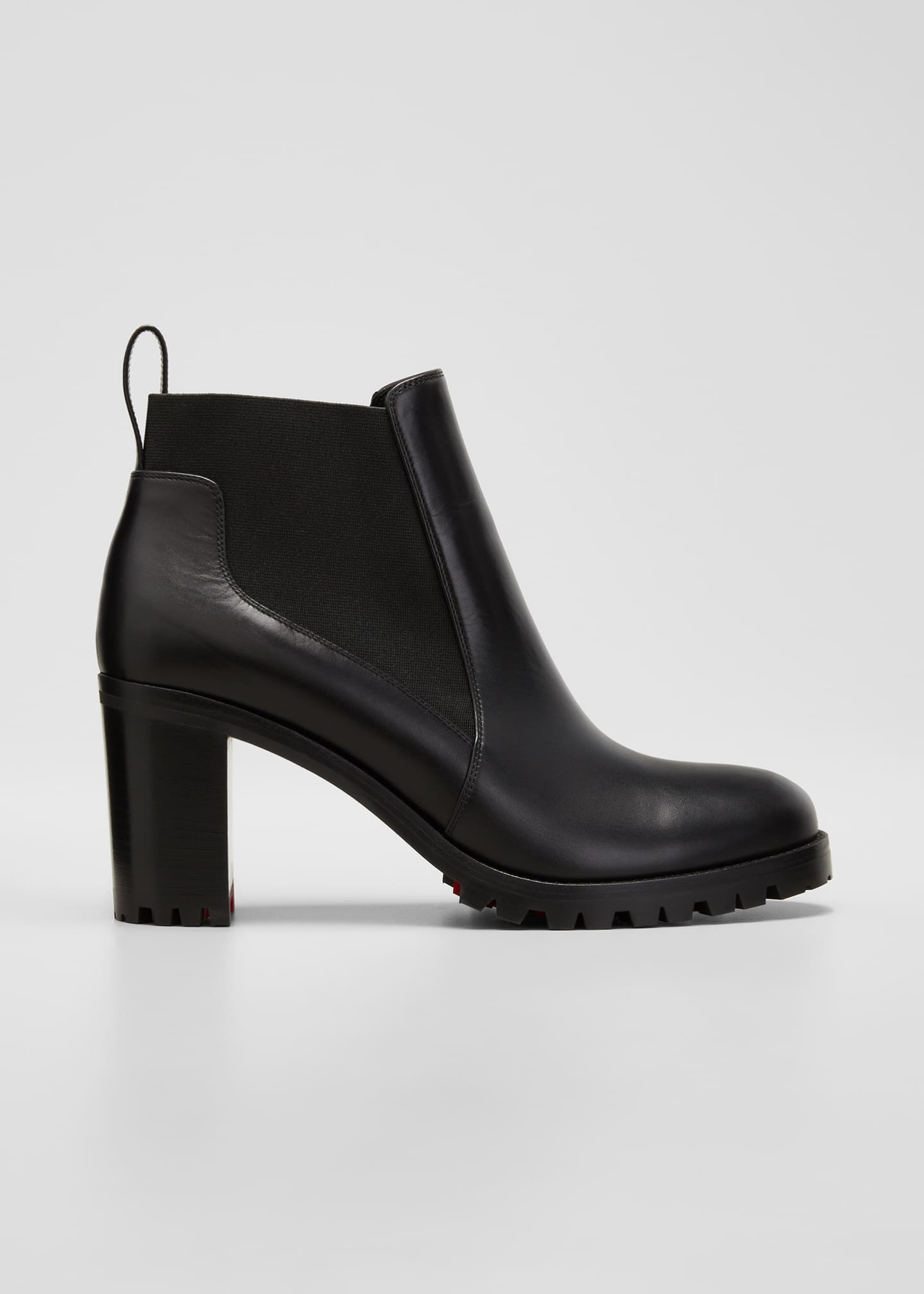 Christian Louboutin Marchacroche Leather Red Sole Booties | Bergdorf Goodman