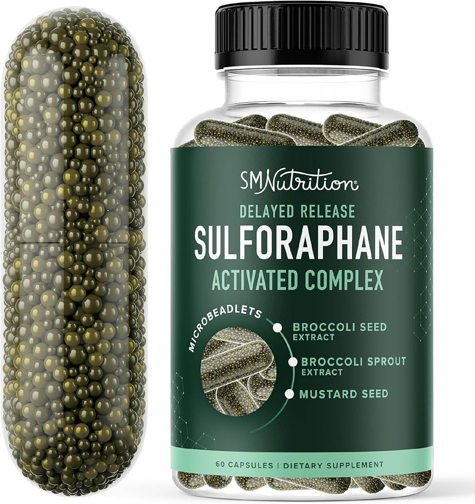 50MG Sulforaphane Supplement from Broccoli Sprouts | NRF2 Activation with Glucoraphanin, Myrosina... | Amazon (US)