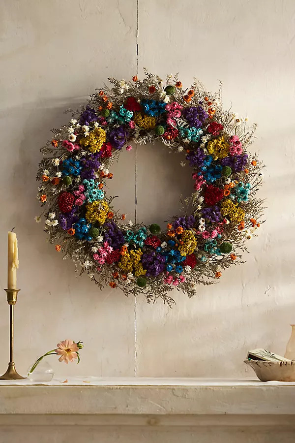Dried Painter’s Palette Wreath at Terrain