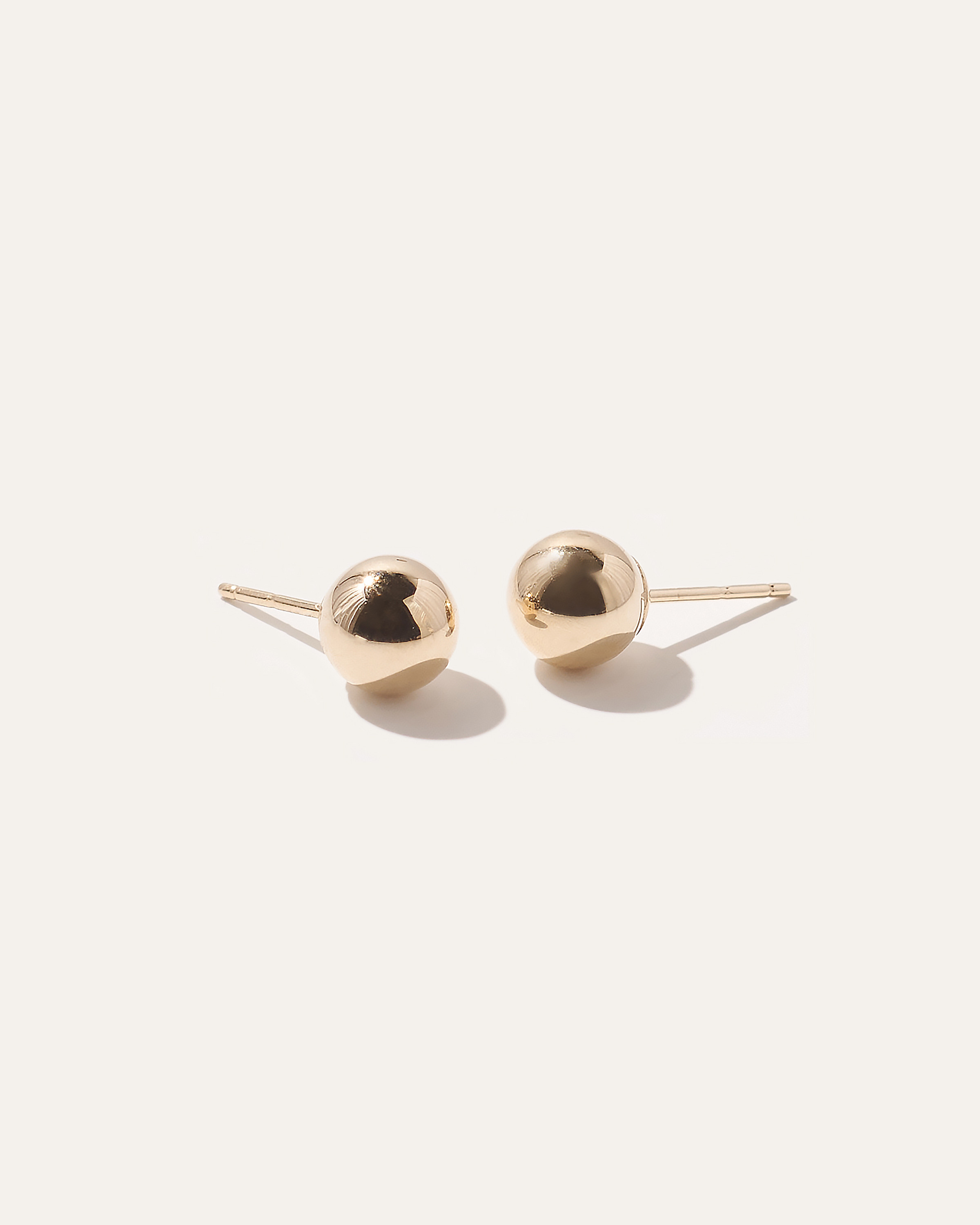 14K Gold Bolder Ball Studs in Yellow Gold | Quince