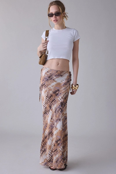 Kimchi Blue On The Side Cutout Tie Maxi Skirt | Urban Outfitters (US and RoW)