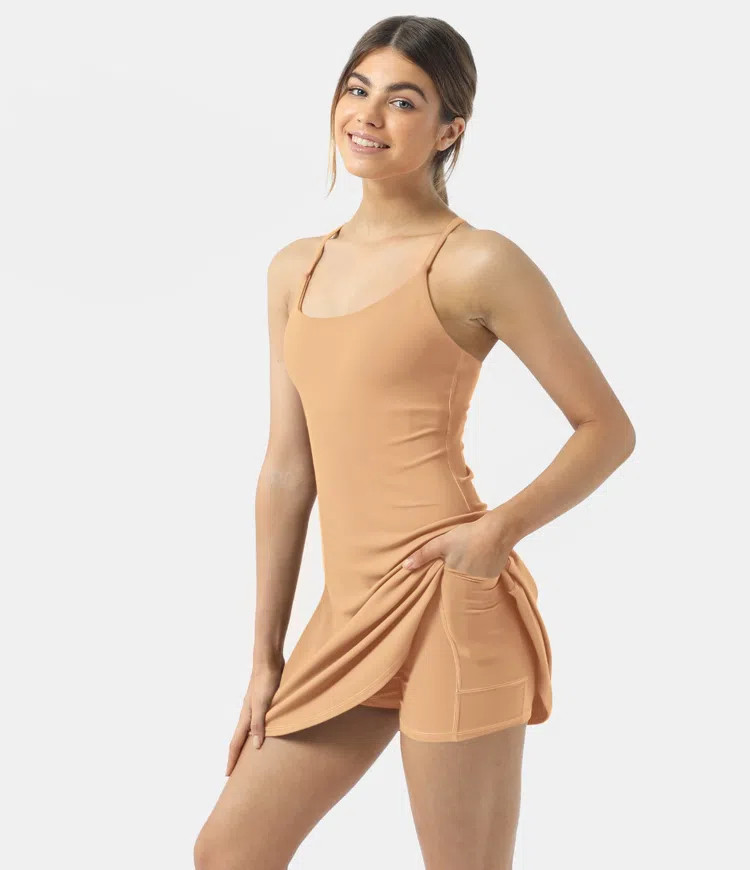 Women’s Softlyzero™ Plush Backless Active Dress - Halara | HALARA