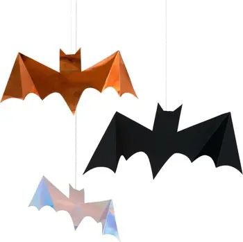 Meri Meri 3-Pack Halloween Foil Hanging Bats | Nordstrom | Nordstrom Canada