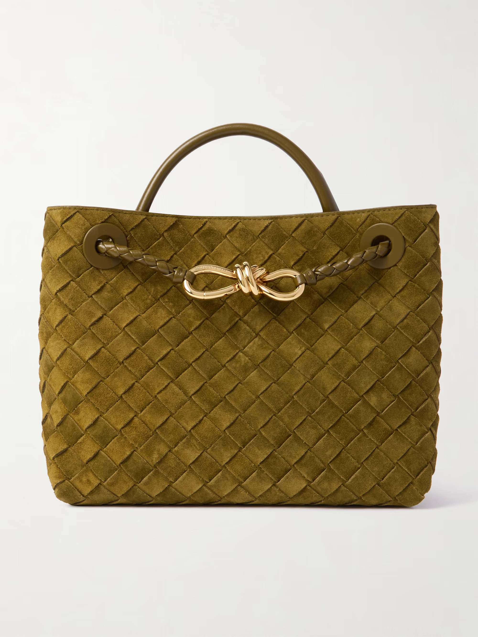 Andiamo small intrecciato suede tote | NET-A-PORTER (US)
