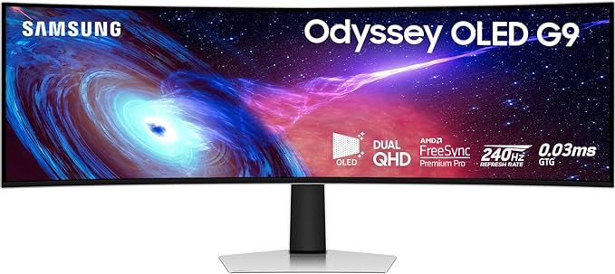 SAMSUNG 49" Odyssey G93SC Series OLED Curved Gaming Monitor, 240Hz, 0.03ms, Dual QHD, DisplayHDR ... | Amazon (US)
