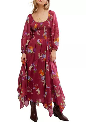 Free People Women's Morning Glory Maxi Dress, Red, XS | Belk