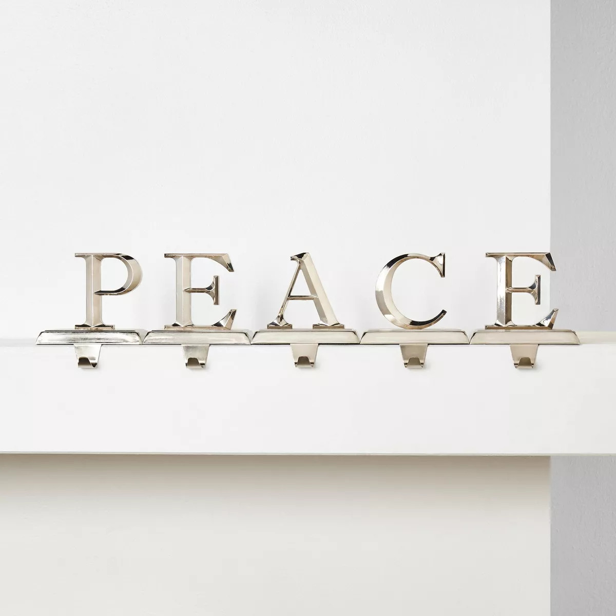 5pk Metal PEACE Christmas Stocking Holder - Wondershop™ | Target