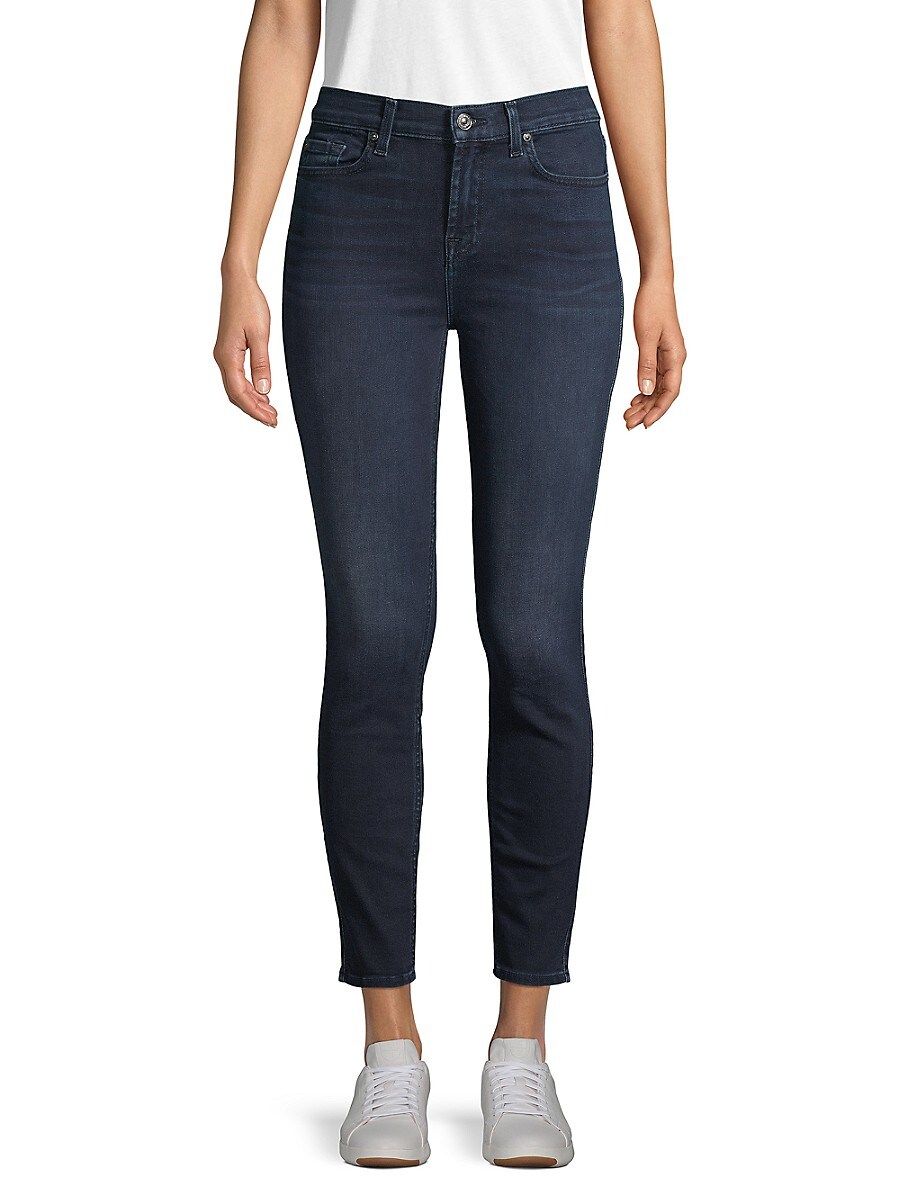 7 For All Mankind Women's Gwenevere High-Waist Ankle Skinny Jeans - Blue Santiago - Size 28 (4-6) | Saks Fifth Avenue OFF 5TH