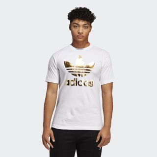 adidas Stacked Trefoil Tee - White | adidas US | adidas (US)