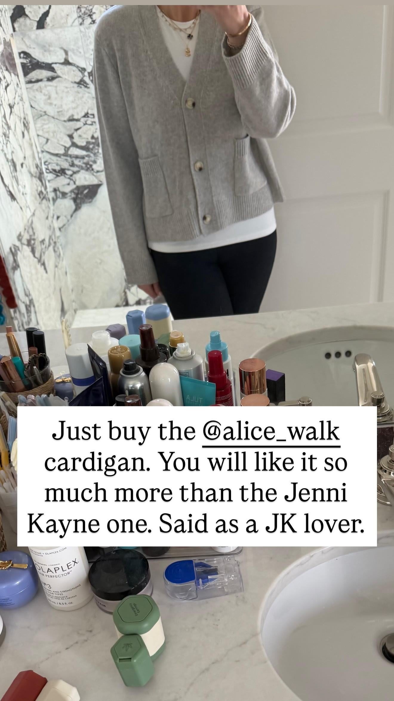 Just buy the Alice Walk cardigan. 

 