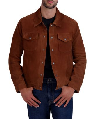 Cole Haan Suede Trucker Jacket   | Bloomingdale's Men Coats & Jackets | Bloomingdale's (US)