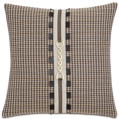 Aiden Houndstooth Buckle Throw Pillow Cover & Insert | Wayfair North America
