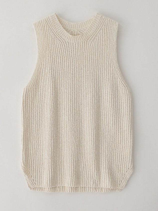 Cotton Knit Vest_2 Colors | W Concept (US)
